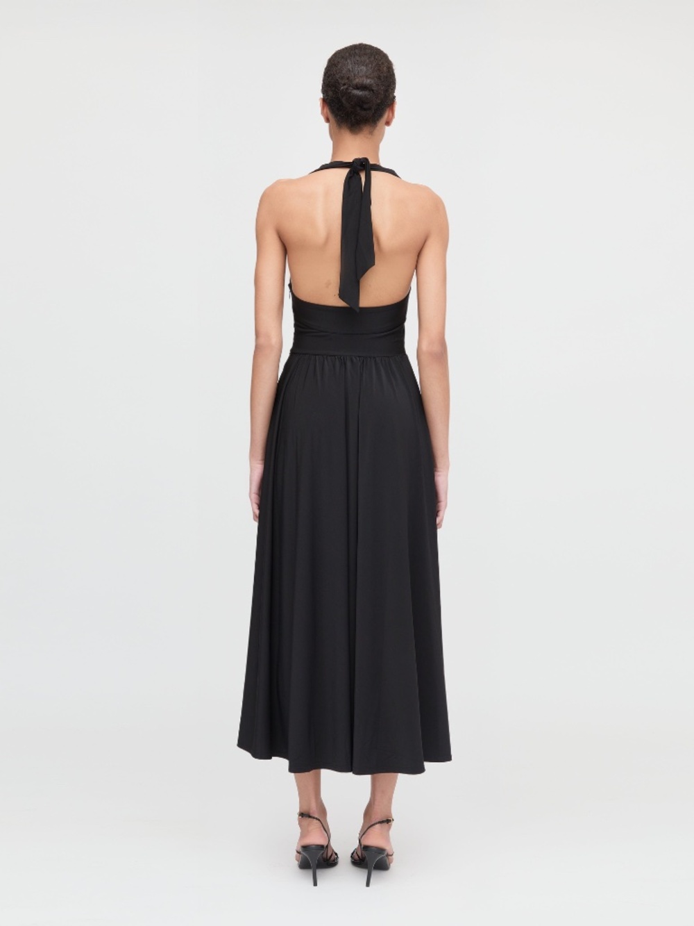 Hill House Home The Fleur Midi Dress - Black Jersey Size SBlack Jersey / S - Picture 3 of 3